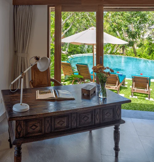 Master bedroom pool outlook